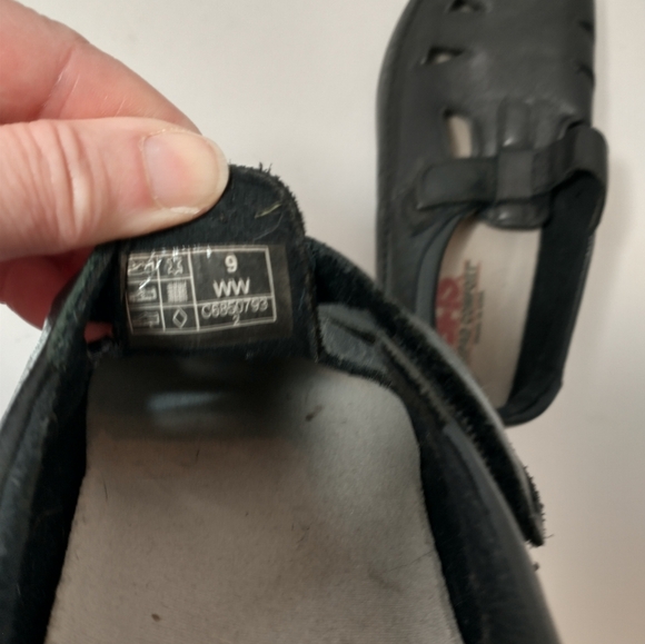 SAS Leather Roamer Slip On Loafer, Black Size 9WW, Comfort, Support, Adjustable - Picture 11 of 12